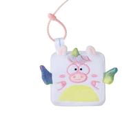 MGM JOUET - Squarepal Llavero - Unicornio - Peluche Anti-Estrés - 193702 - Espuma de Memoria - Gadget - Regalo - Animales - Rehabilitación - Ansiedad - Juguete Sensorial - A Partir de 2 años