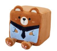 MGM JOUET - Squarepal - Oso - Peluche Anti-Estrés - 193631 - Espuma de Memoria - Gadget - Regalo - Animales - Rehabilitación - Ansiedad - Juguete Sensorial - A Partir de 2 años