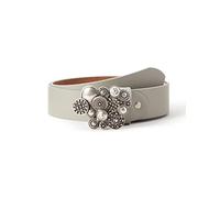 MGM Moneda Cinturón, Gris Cemento 05, 90 cm para Mujer