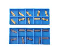 MGMN200G LDA - Juego de 20 insertos de carburo para herramienta de ranurado compatible con acero y acero inoxidable