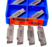 MGMN300-M PC9030 insertos de carburo cortador de alta calidad herramienta de hoja de aleación dura MGMN 300 CNC torneado externo 10 Uds