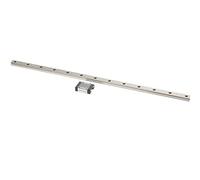 MGN15C Linear Rail Guide, Bearing Steel Linear Sliding Rail, Miniature Linear Motion Rail for 3D Printers CNC Machine, with Rubber Stoppers and M3 Slider Thread (500 mm)