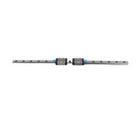 MGN9B Linear Guide Rail 300 mm | 9 mm Width Linear Rail with 2 Blocks | Consistent Slide Rail for CNC / 3D Printers/Automation Equipment | Bearing Steel, 4 - Point Connection