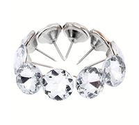 Mgoodoo Clous de tapissier en cristal de diamant pour canapé, tête de lit, boutons à coudre, pour décoration murale, 25#, 20pcs