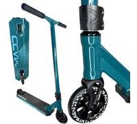 MGP Madd Gear Viral KAOS Extreme Pro Stunt Scooter Freestyle Scooter con cubierta de aluminio, ruedas de 110 mm, rodamientos ABEC 11 y manillar T Bar para trucos y molienda (KAOS H = 87 cm turquesa)