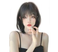 MGRANDE Peluca Premium Line 【 Active Top Stylist Product】 Juego de 6 artículos de línea interior de color para mujer, peluca original semi-larga con efecto facial pequeño (capa marrón oscuro DY39A)