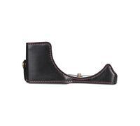 MGRAS PU Bolso de cámara de Cuero Funda Protectora a Prueba de Agua for Canon E0S-M6 EOS-M50 E0S-M200 / M10 / M10 Estuche para la Camara (Color : E0S-M6 Black)