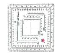 MGRS - Escala de coordenadas para lectura de mapas y navegación terrestre, transportadores de escala de mapa topográfico