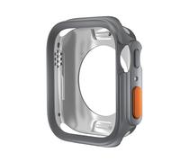 MGTCAR Change To Ultra Case for Apple Watch Case 45mm 44mm 41mm 40mm TPU Soft Cover for Iwatch Series 9 8 7 6 SE 5 4 Upgrade Ultra 2 1 49mm Watch Case(Grey,S10 46MM)