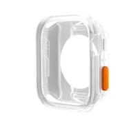 MGTCAR Change To Ultra Case for Apple Watch Case 45mm 44mm 41mm 40mm TPU Soft Cover for Iwatch Series 9 8 7 6 SE 5 4 Upgrade Ultra 2 1 49mm Watch Case(Transparent,S10 46MM)
