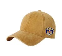MGTERN Cappello Berretto Regolabile SC A. B, Vintage Lavato Invecchiato, Cappellini Da Unisex Adulto Stile Casual, Sombra(Yellow)