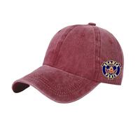 MGTERN Cappello Berretto Regolabile SC A. B, Vintage Lavato Invecchiato, Cappellini Da Unisex Adulto Stile Casual, Sombra(Red)