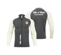 MGTERN Chaqueta de Ciclismo Hombre Is.le Of M.a.n T.T, Térmico y Cortaviento MTB Abrigo, senderismo, senderismo, montañismo, calidad(Grey,S)