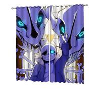 MGTERN para Under.ta-le Anime Cortinas para Infantiles, Cortina de Exterior Patrón Dibujos Animados, para Dormitorio Estudiantes, Salon(A5,180 * 280CM)