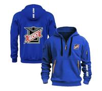 MGTERN Sudadera con capucha y cremallera hombre Para In.di.an.ap.ol.is 500, No se deforma al lavar, Per tempo libero, viaggio e quotidianità, refinados(Bule,L)