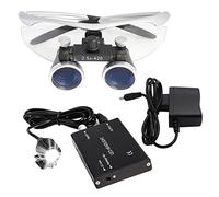 MGXYMPC Lupa Binocular quirúrgica de 3,5/2,5 x 420 mm para odontología, con luz LED de 3 W para la Cabeza, Ideal para ortopedia, microcirugía, cirugía y cirugía Oral.
