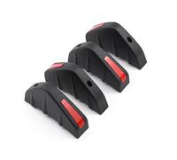MGYMGY Alerón Trasero para Fiat 500X(334)/Fiat 500X Cross(334)/500X Trekking(334) 2000-2024, 4PCS Difusor Parachoques Trasero Antichoque, Trasero Decoración del Chasis Alerón Coche, Black and Red