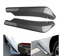 MGYMGY Difusor Alerón Parachoques Trasero Coche para Opel Combo/Commodore C/Corsa/Crossland X/Frontera, 2PCS Difusores Parachoques Trasero, Separador Labios Aleta, Carbon Black