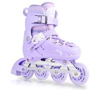 MGYZM Patines en Linea para Niñas de Tamaños Ajustables | Marco de Aluminio Estable y Zapato a Prueba de Golpes | para Niñ0s, Adultos, Niñas y Niños | Patines de Ruedas para Interior y Exterior (M)