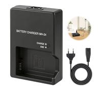 MH-24 Cargador Baterías para EN-EL14 EN-EL14A para Nikon D3100 D3200 D3300 D3400 D3500 D5100 D5200 D5300 D5500 D5600 P7000 P7100 P7700 P7800 Réflex Avec Cable de Alimentación