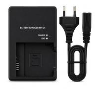 MH-24 Cargador para baterías EN-EL14 y EN-EL14A - Compatible con cámaras Nikon D3100, D3200, D3300, D3400, D3500, D5100, D5200, D5300, D5500, D5600, P7000, P7100, P7700, P7800 - compacto, ligero y seg