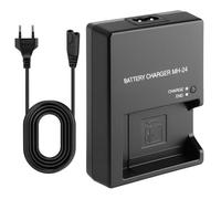 MH-24 Cargador Rápido para Baterías EN-EL14 EN-EL14A Compatible con Nikon D3200 D3300 D3400 D3500 D5100 D5200 D5300 D5500 D5600 P7700 P7800, Cargador Portátil Adaptador Corriente para Cámaras Réflex