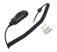 MH-31 Micrófono de onda corta para Yaesu FT-450D FT-818 FT-857D FT-891 FT-991A, conector modular de 8 pines, carcasa ABS de alto impacto, cable en espiral