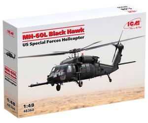 Mh-60l Black Hawk , US Especial Forces Helicóptero 1:48 Plástico Modelo Kit Icm
