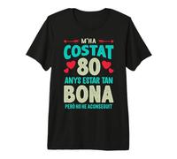 M'ha Costat 80 Anys Català Samarreta 80 Cumpleaños 80 Años Camiseta Premium