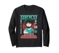 MHA Deku Portrait Collage with Badges and Kanji Anime Manga Larga