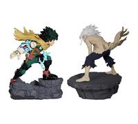 MHA - Figura Midoriya Izuku/Shigaraki Tomura, figuras de anime manga personaje edición batalla estatua posición de pie modelo de PVC adornos colección de escritorio regalos para fans (Midoriya Izuku +