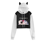 MHA Sudadera con capucha Fairy Tail Sudadera Anime Japonés Impreso Sudaderas con Capucha Suéter Corto Sudadera con Capucha con Orejas de Gato para Adultos Juventud Unisex, Tipo 4., L