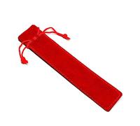 MHADBKH 1 bolsa de terciopelo con cordón para bolígrafo, color sólido, funda para bolígrafo, regalo para estudiantes, bolsa para lápices, prevención de pérdidas, Red