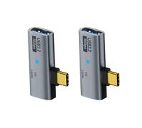 MHADBKH 2 adaptadores convertidores tipo C PD100W divisor de carga rápida de datos de 10 Gbps para múltiples dispositivos y uso en viajes