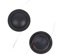 MHADBKH 2 piezas de 20 20,4 agudos 4 película de cristal de 20,4 mm, bobina negra transparente, alta voz bobina, piezas de reparación