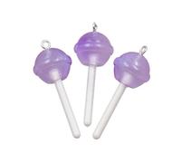 MHADBKH 3 colgantes redondos únicos con forma de corazón y estrella con revestimiento de materiales de resina resistentes para uso diario casual, Love, Resina, No es una piedra preciosa