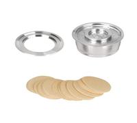 MHADBKH Adaptador convertidor de cápsulas de café con textura de acero inoxidable para entusiastas accesorio