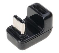 MHADBKH Adaptador de codo USB tipo C de 180 grados, adaptador USB C, pantalla digital, alta potencia de salida de 140 W y 40 Gbps, conectores macho hembra