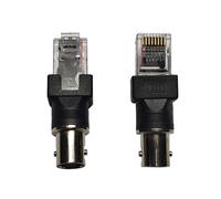 MHADBKH Adaptador de conectores BNC hembra a RJ45 macho para pruebas de cables coaxiales y conducciones de señales, conectores coaxiales