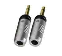 MHADBKH Adaptador de enchufe macho para auriculares estéreo de 3,5 mm, conectores de música para auriculares Focal Clear Elear Elegia Stellia