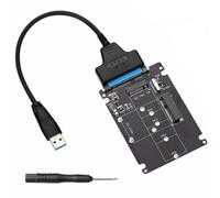 MHADBKH Adaptador MSATA MSATA de disco sólido a tarjeta adaptadora, convertidores USB para convertidores de compatibilidad de computadoras de escritorio y portátiles