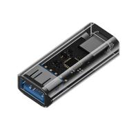 MHADBKH Adaptador USB 3.1 hembra a tipo C hembra, transferencia de datos rápida de 10 Gbps y convertidores de carga de 36 W, carcasa ABS duradera