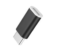 MHADBKH Adaptadores de metal USB tipo C hembra a microUSB macho, convertidores de datos de 480 Mbps, adaptadores de carga OTG para teléfonos y portátiles