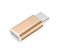 MHADBKH Adaptadores de metal USB tipo C hembra a microUSB macho, convertidores de datos de 480 Mbps, adaptadores de carga OTG para teléfonos y portátiles