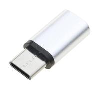 MHADBKH Adaptadores de metal USB tipo C hembra a microUSB macho, convertidores de datos de 480 Mbps, adaptadores de carga OTG para teléfonos y portátiles