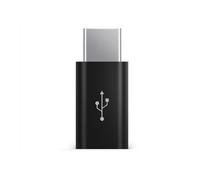 MHADBKH Adaptadores de metal USB tipo C hembra a microUSB macho, convertidores de datos de 480 Mbps, adaptadores de carga OTG para teléfonos y portátiles