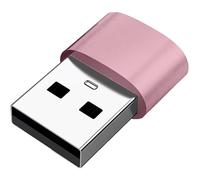 MHADBKH Adaptadores de metal USB tipo C hembra a USB 2.0 macho, convertidores de datos de 10 Gbps, adaptadores para teléfonos y portátiles