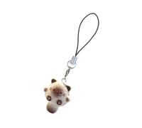 MHADBKH Bonito accesorio de teléfono con diseño de gato de dibujos animados, accesorio único para móvil con un toque de ternura, Resina, No es una piedra preciosa