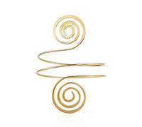 MHADBKH Brazalete de aleación para la parte superior del brazo, accesorio de disfraz egipcio para mujer, color dorado y plateado, soportes de manga de camisa para mujer, soportes de aleación para