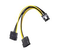 MHADBKH Cable de alimentación de tarjeta de video de 8 pines a doble de 4 pines, en forma de Y, 8 pines, adaptador de cable de tarjeta gráfica para servidores R730 R720